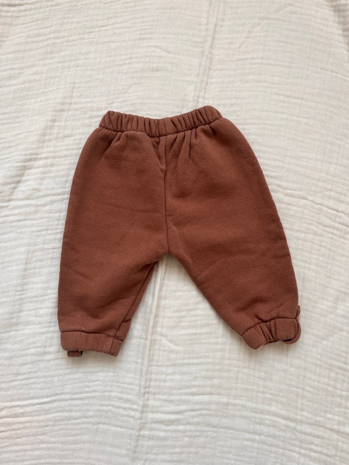 Düğmeli Kahverengi Erkek Çocuk Pantolonu - Görsel 2