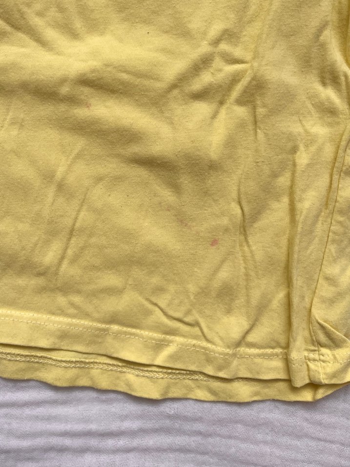 Sarı Pamuklu Kız Çocuk Tişörtü - Görsel 3