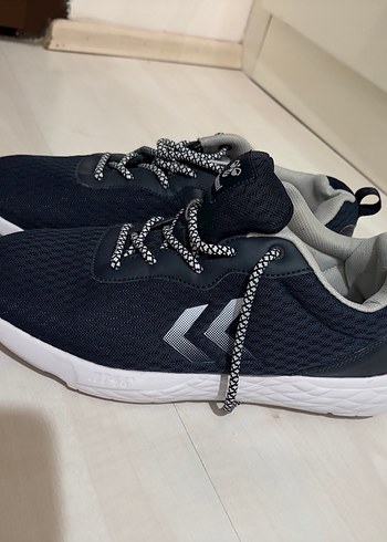 Lacivert Erkek Spor Ayakkabı Bağcığı Hummel - Görsel 3