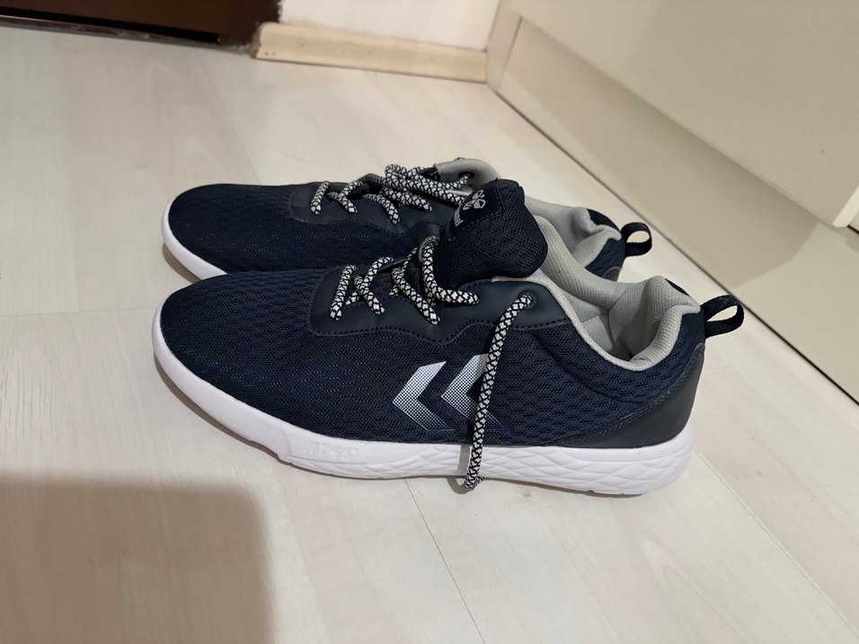 Lacivert Erkek Spor Ayakkabı Bağcığı Hummel - Görsel 3