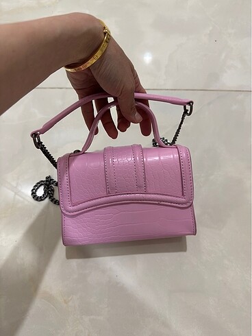  Beden pembe Renk Zara pembe çanta