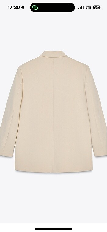xs Beden ten rengi Renk Zara kruvaze oversize blazer kum rengi