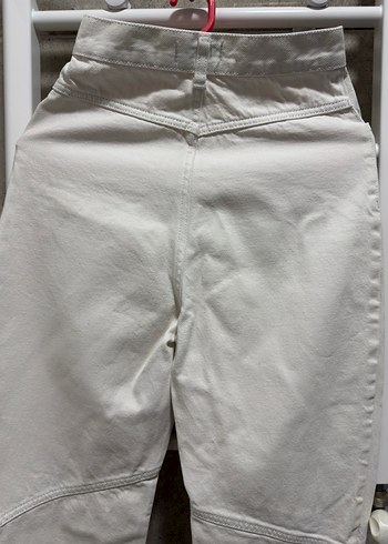 xs Beden beyaz Renk Zara beyaz yüksek bel jean