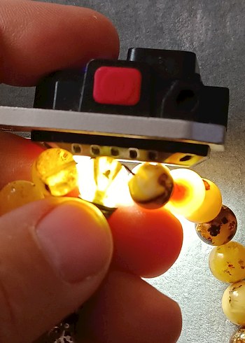 doğal damla kehribar set - Görsel 8