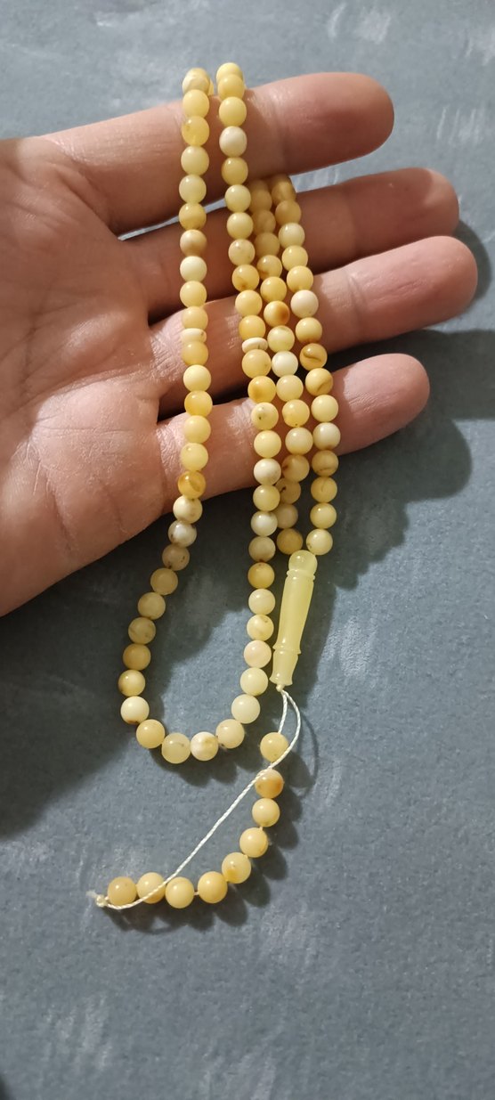 99'luk damla kehribar tespih - Görsel 2