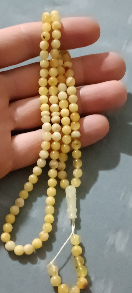 99'luk damla kehribar tespih - Görsel 3