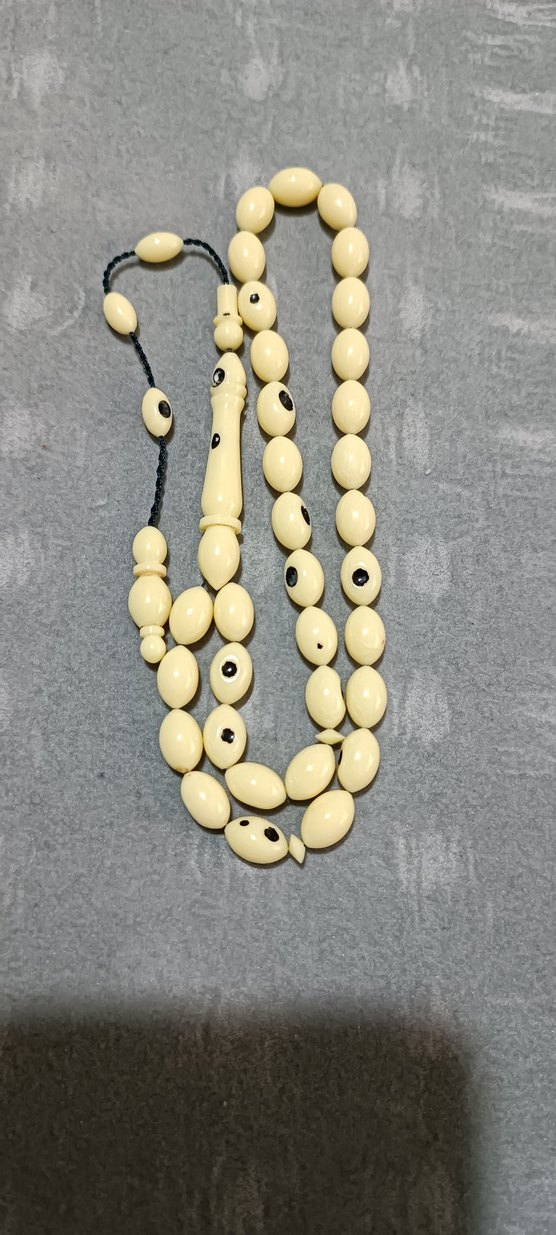 Çin domino taşı antika tesbih - Görsel 4