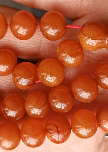 Eski sıkma kehribar tesbih - Görsel 4