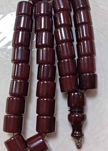 eski sıkma kehribar tesbih - Görsel 6