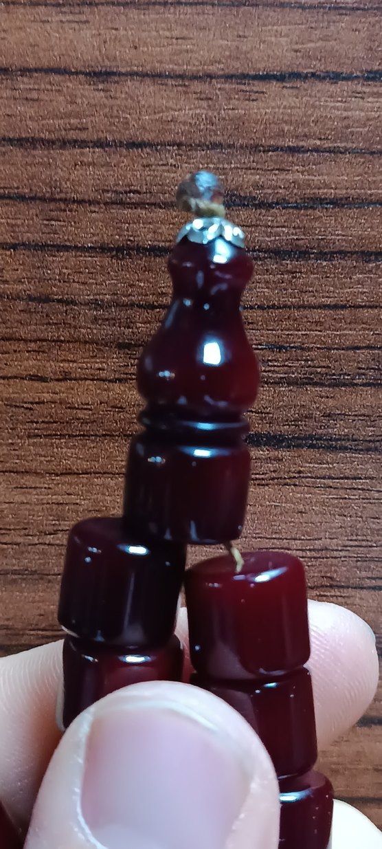 eski sıkma kehribar tesbih - Görsel 5