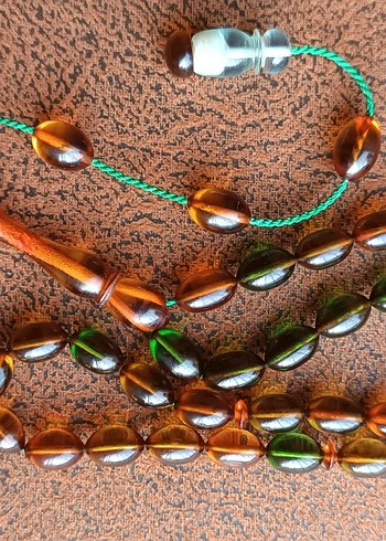 Osmanlı ateş kehribar tesbih - Görsel 3