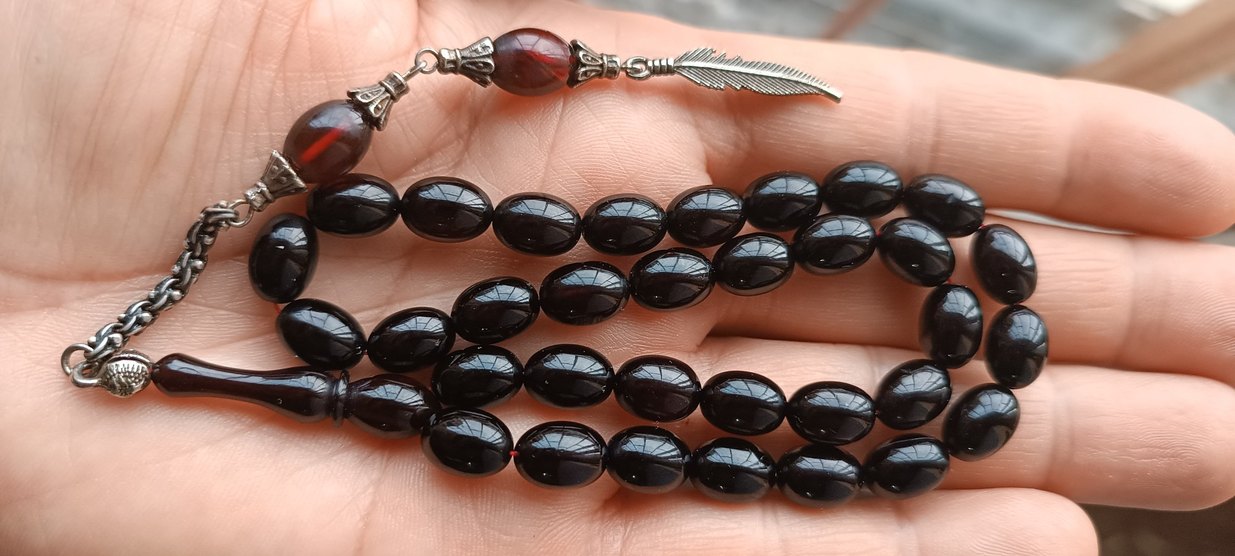 OSMANLI ATEŞ KEHRİBARI TESBİH - Görsel 3