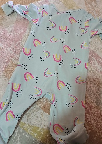 fermuarlı Renkli Bebek Kız Tulumu - Görsel 5