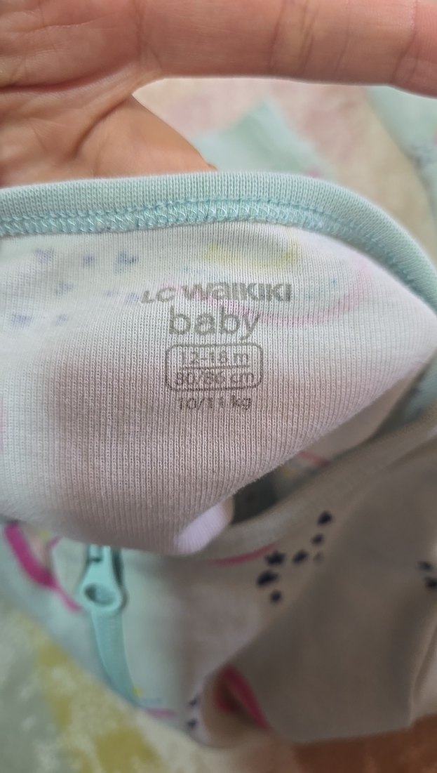 fermuarlı Renkli Bebek Kız Tulumu - Görsel 4