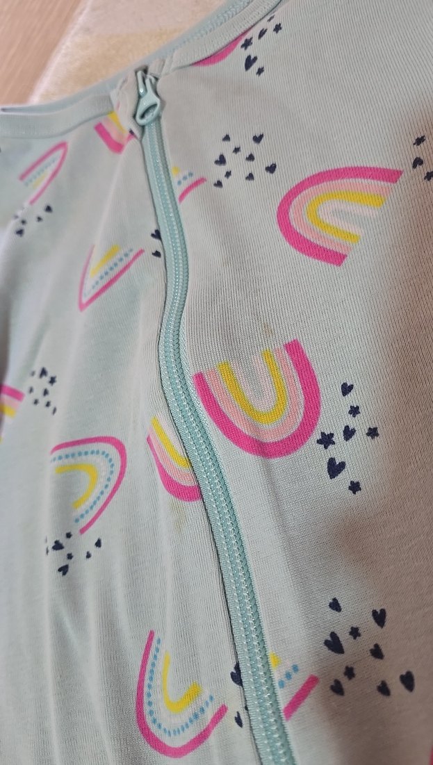 fermuarlı Renkli Bebek Kız Tulumu - Görsel 2