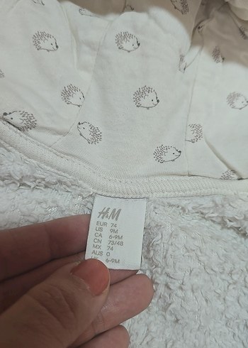 Beyaz Kapüşonlu Bebek Takımı, Uzun Kollu - Görsel 6