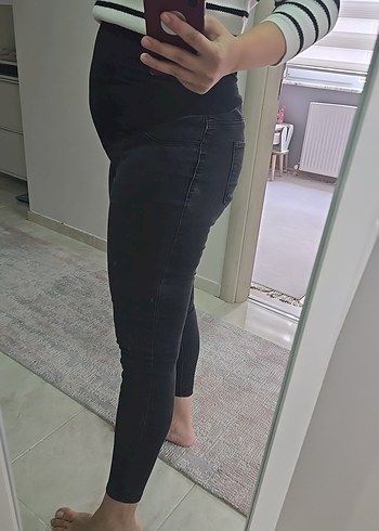 Siyah Hamile Kot Pantolon - Görsel 2