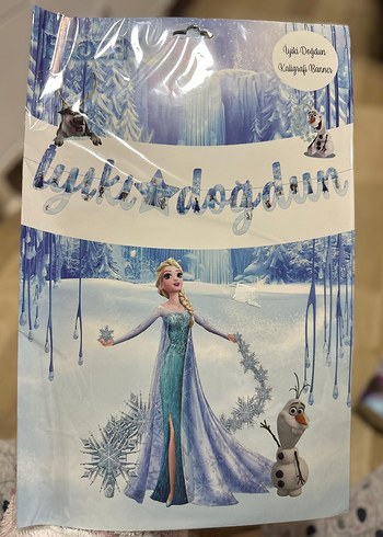 Mavi Frozen Elsa Temalı Parti Seti - Görsel 4