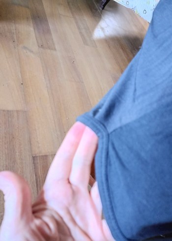 Lacivert taşlı bluz - Görsel 4