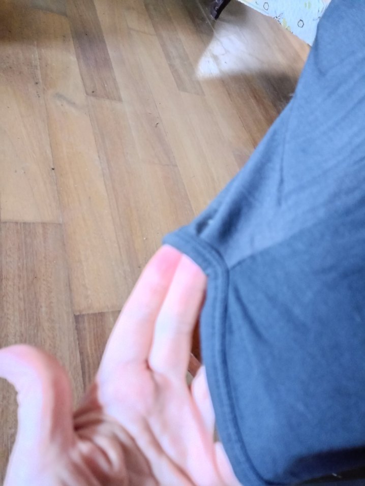 Lacivert taşlı bluz - Görsel 4