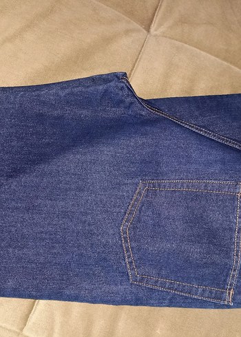 Mavi Düz Kesim Kadın Denim Pantolon - Görsel 2