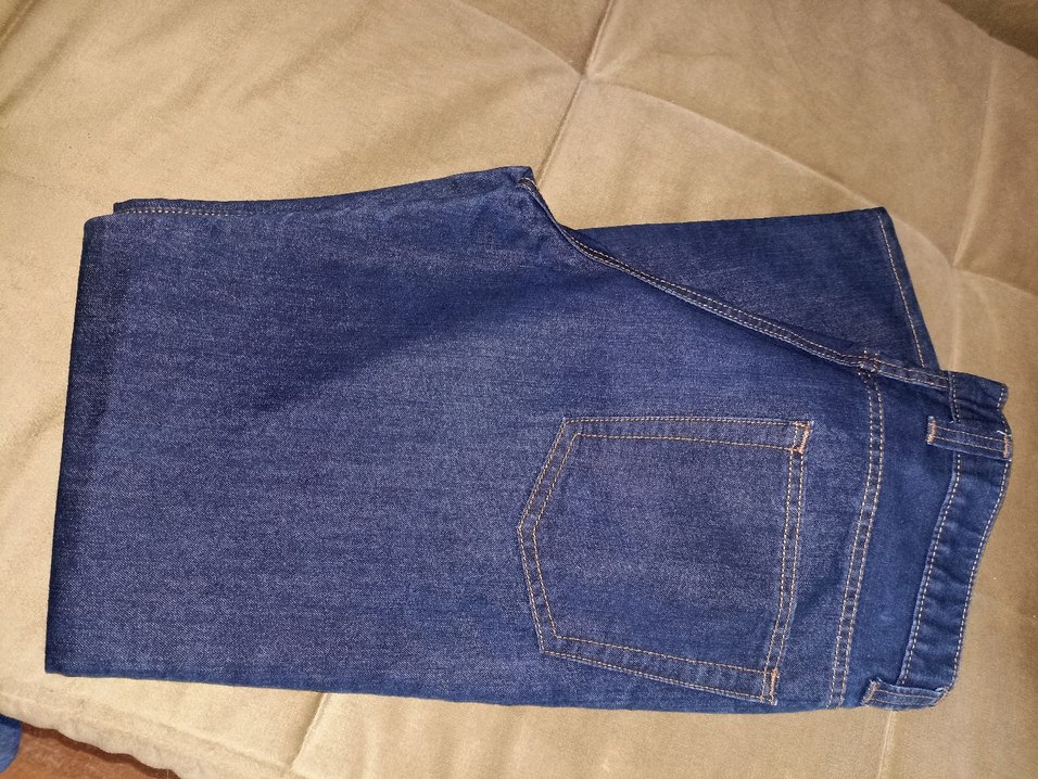 Mavi Düz Kesim Kadın Denim Pantolon - Görsel 2