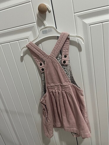 Zara Zara kadife elbise pudra rengi 18-24 ay