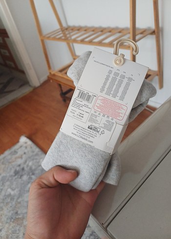 LC Waikiki Gri Bebek Külotlu Çorap