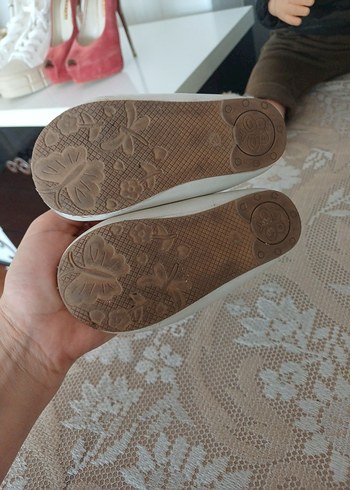 Kız Çocuk Beyaz Dantel Detaylı Babet - Görsel 4