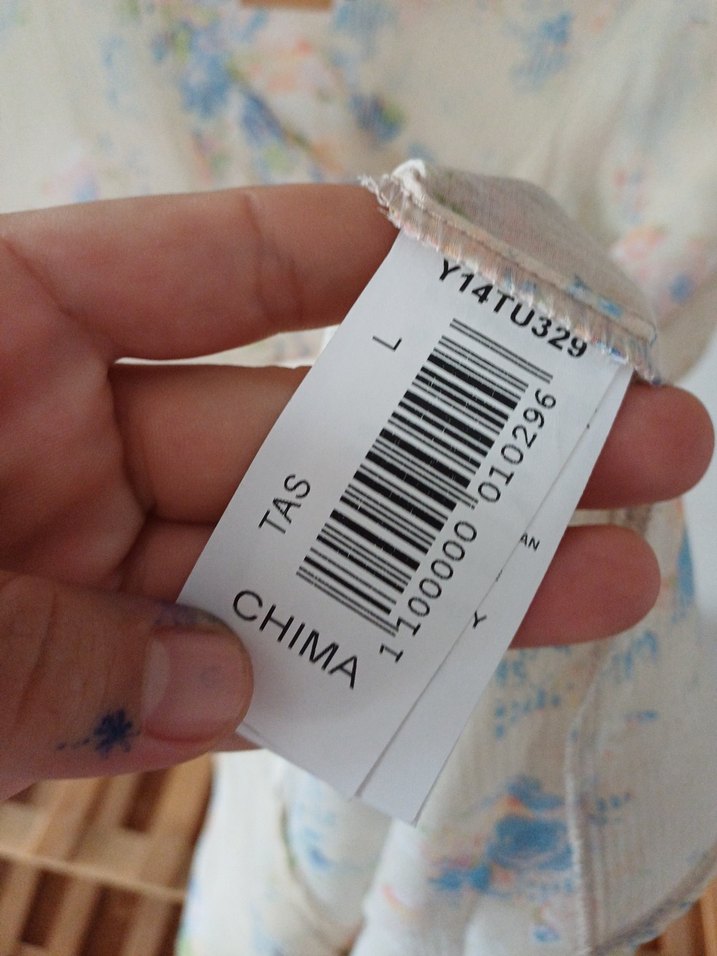 chima Boncuk Detaylı Bej Bohem Kadın Bluz — görsel 3/11