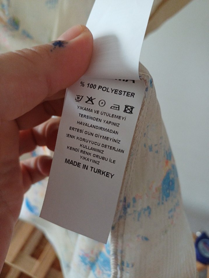 chima Boncuk Detaylı Bej Bohem Kadın Bluz — görsel 4/11