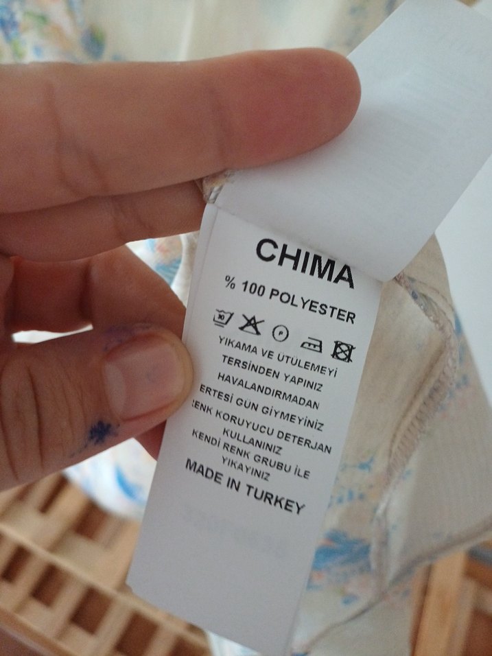 chima Boncuk Detaylı Bej Bohem Kadın Bluz — görsel 7/11