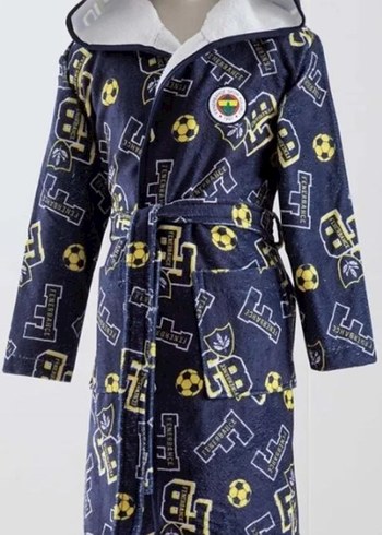 taç Erkek Çocuk Lacivert Baskılı Bornoz - Görsel 7