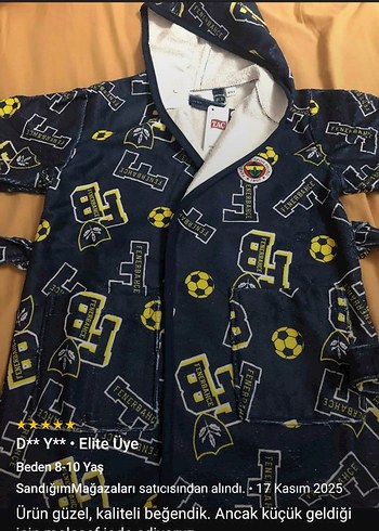 taç Erkek Çocuk Lacivert Baskılı Bornoz - Görsel 10