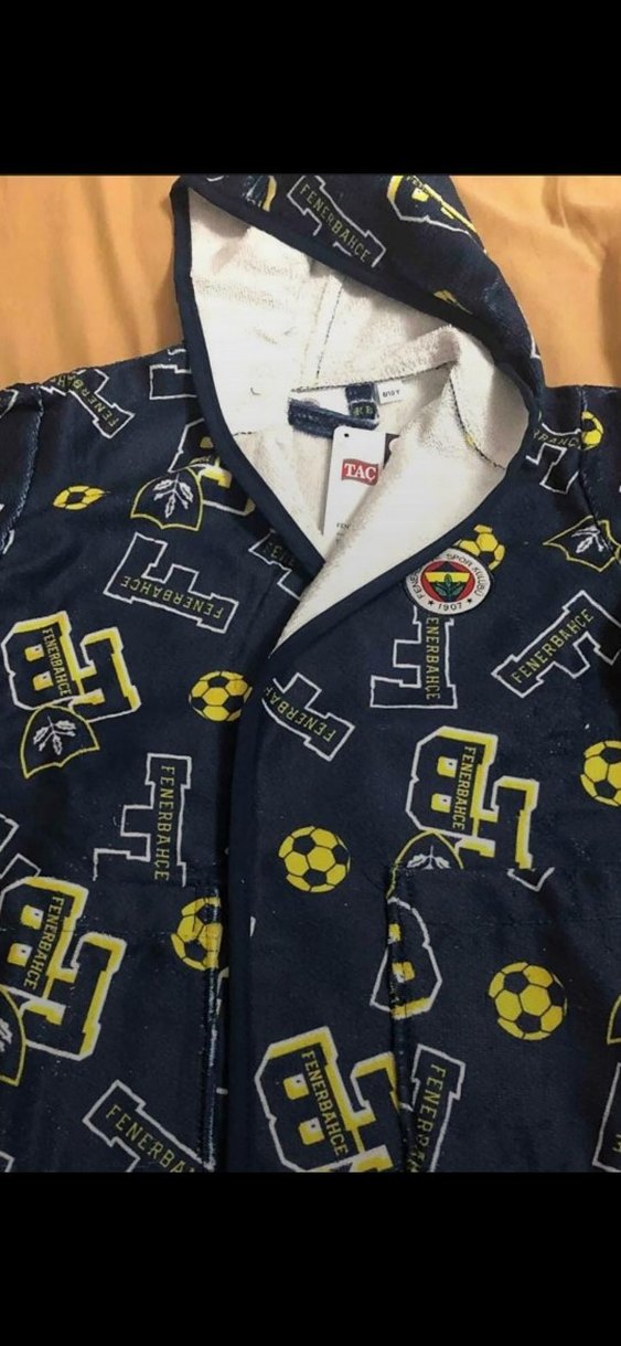 taç Erkek Çocuk Lacivert Baskılı Bornoz - Görsel 5