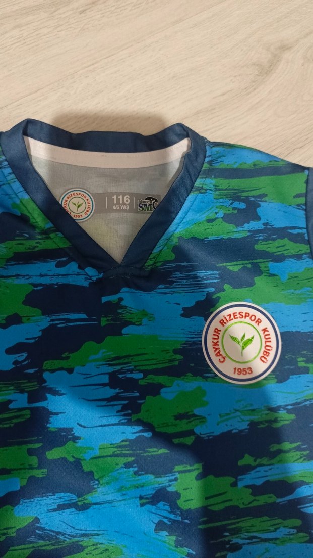 Erkek Mavi Tie-Dye Kısa Kollu Tişört ve Şort Seti 4/5 yaş - Görsel 2