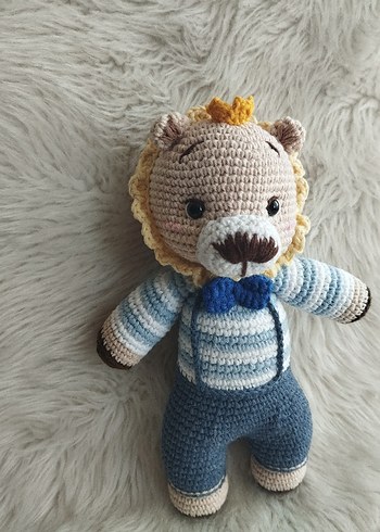 Fisher Price Renkli Amigurumi Aslan Peluş Oyuncak