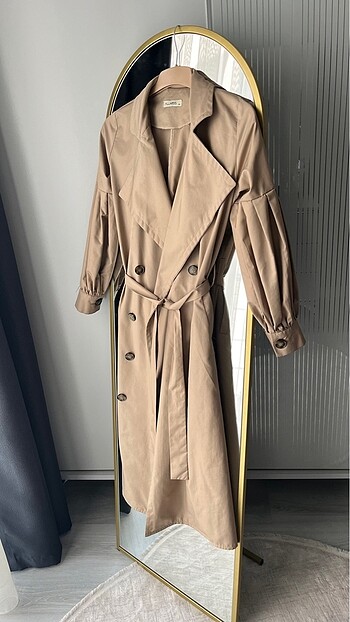Zara KOLLARI BALON CAMEL TRENÇKOT