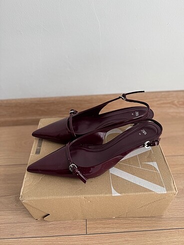 40 Beden bordo Renk Zara Topuklu Ayakkabı