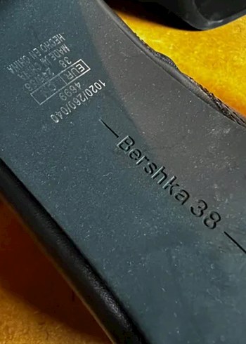 Siyah Suni Deri bershka çizme - Görsel 7