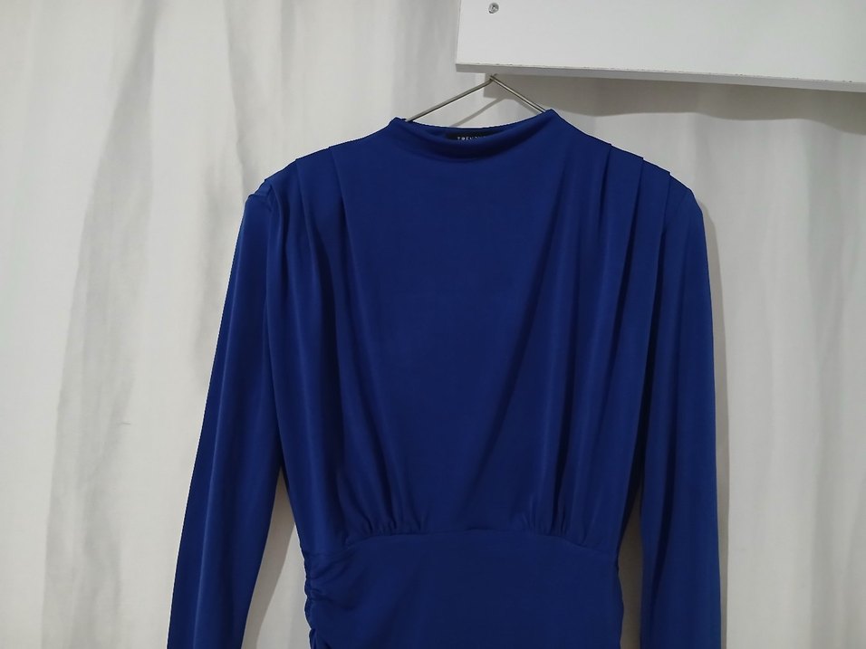 drapeli çıtçıtlı örme body - Görsel 5