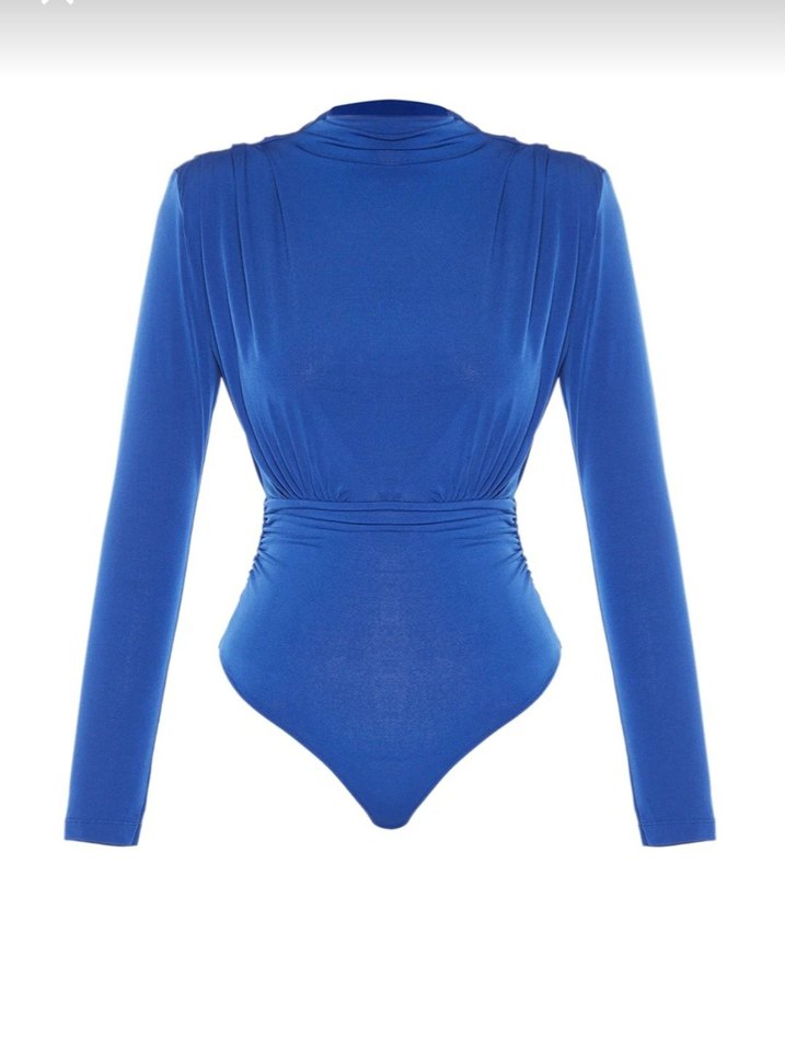 drapeli çıtçıtlı örme body - Görsel 2