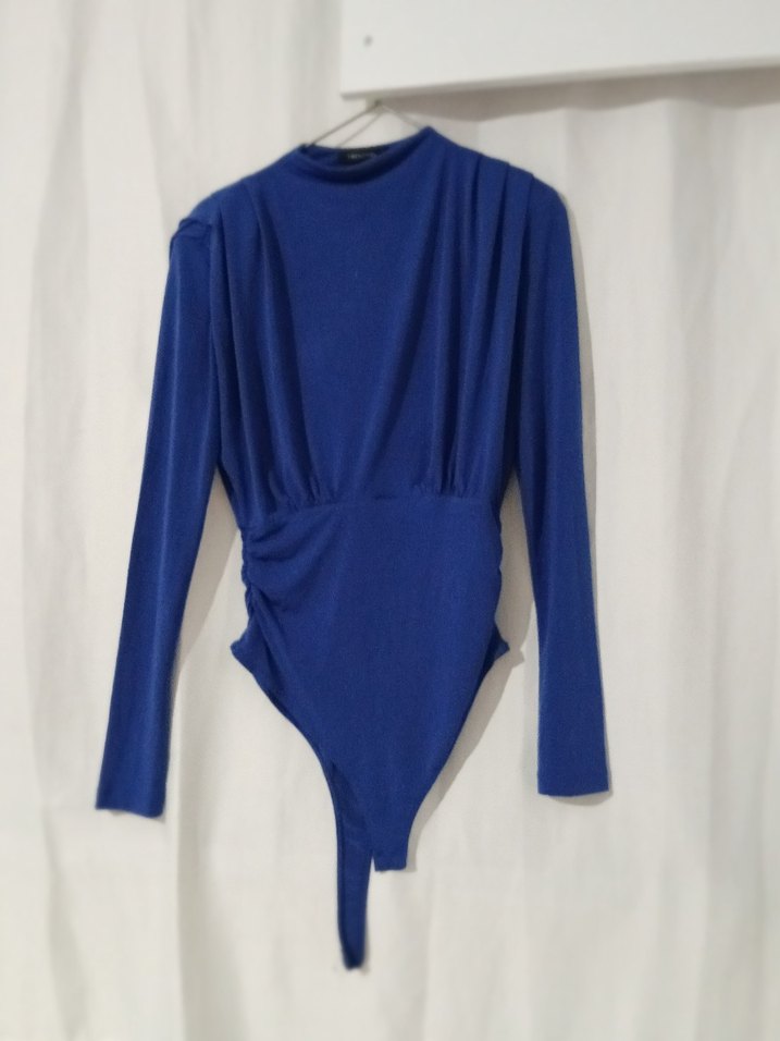 drapeli çıtçıtlı örme body - Görsel 4