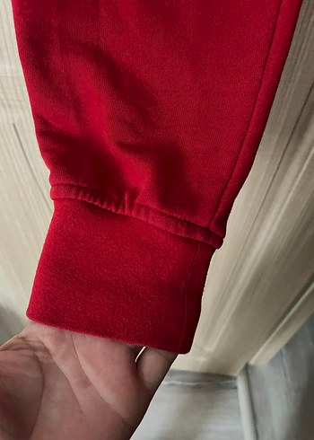 Kırmızı Rahat Kesim Kadın Eşofman Takımı - Görsel 7