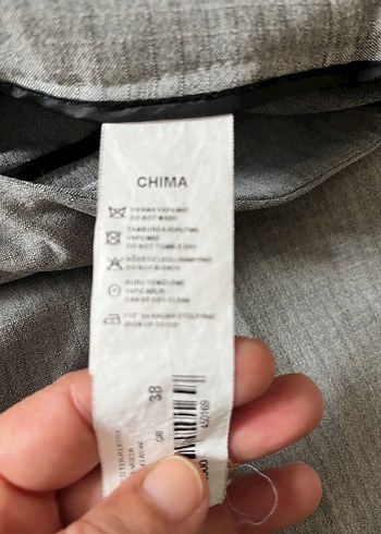 Chima Gri Kadın Kumaş Pantolon