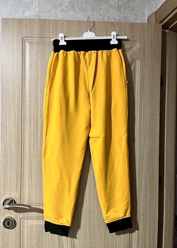 Sarı Kadın Oversize Eşofman Takımı - Görsel 5