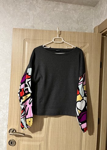 Salaş bluz füme renk - Görsel 5