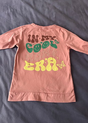 Kız Çocuk Pembe Baskılı Sweatshirt - Görsel 3