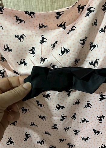 Pembe İnce Askılı Midi Gecelik - Görsel 3