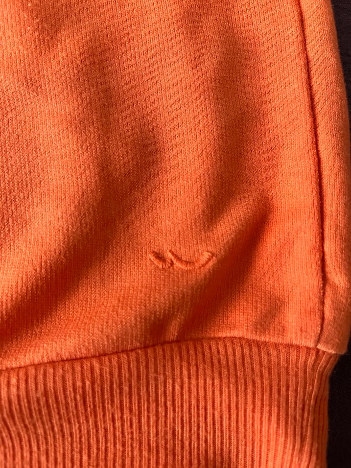 Turuncu Baskılı Rahat Kesim Sweatshirt - Görsel 4